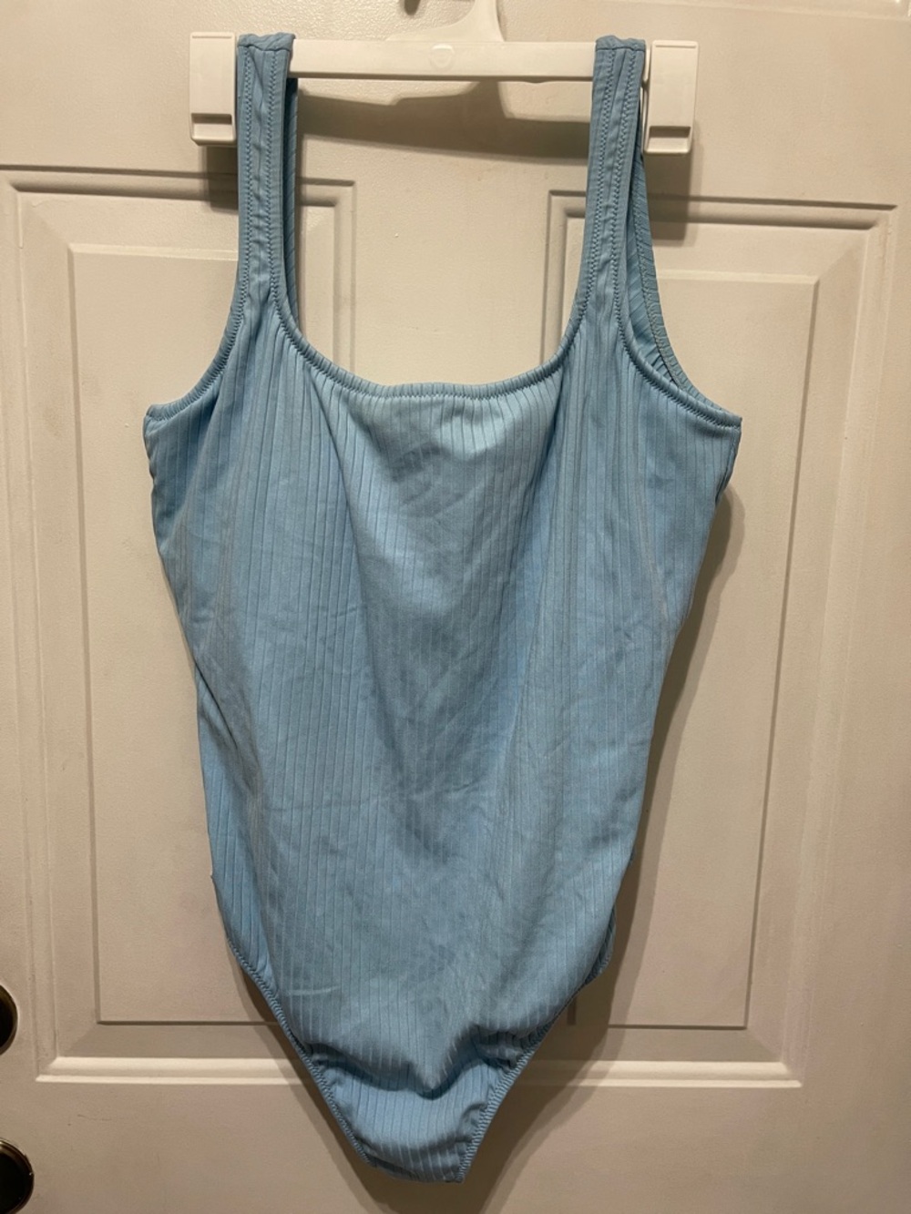 $120 Ralph Lauren Polo Light Blue Ribbed Bathing Suit XXL